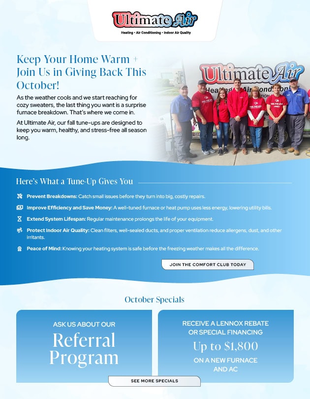 Keep Your Home Warm and Join Us in Giving Back This October!